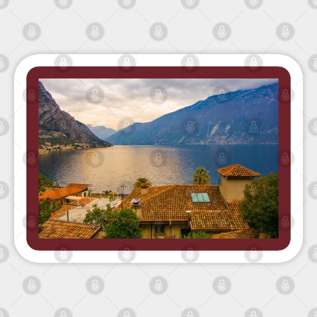 Rooftops in Limone sul Garda, Italy Sticker by jojobob